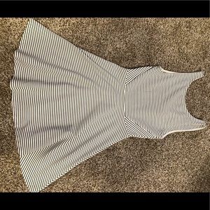 Black and white H&M skater dress.